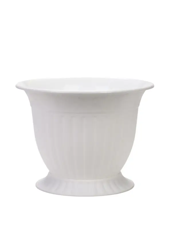 Горшок для цветов &laquo;Венеция&raquo;, 10 л, d=32 см, h=25 см, пластиковый, с поддоном, белый