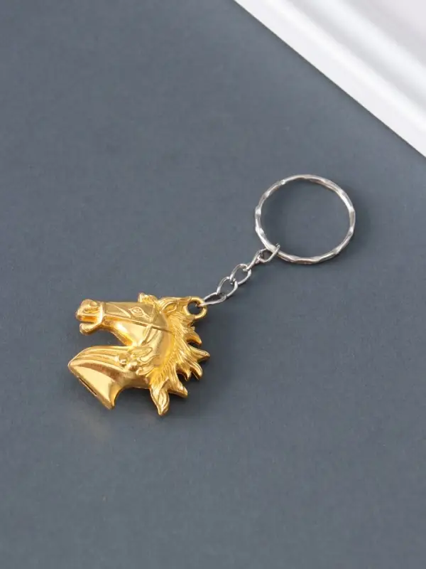 Брелок металл "Голова лошади" МИКС 3,5х3,5х1,2 см