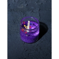 Свечи на Новый Год, гелевые &laquo;Новогодняя коллекция: С новым годом&raquo;, 6 шт , 2,5 х2,5 х 2,5 см