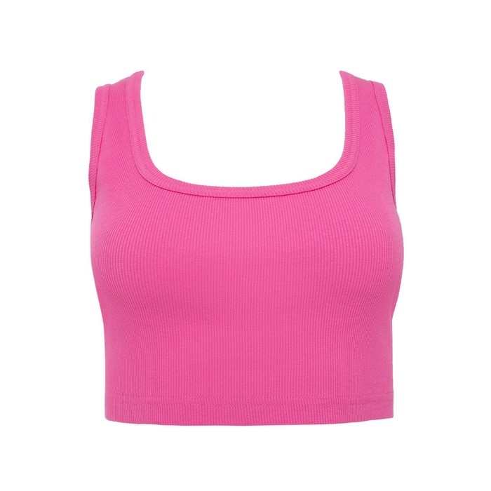 Топ женский MINAKU: Basic line цвет ярко-розовый, р-р 48