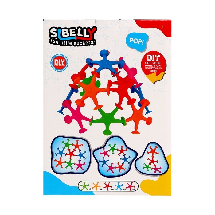 Конструктор &laquo;Забавные присоски&raquo;, 30 деталей