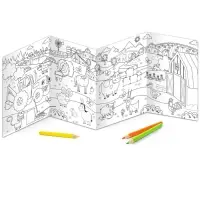 Длинная раскраска &laquo;Весёлые животные&raquo;, 1 метр, &laquo;Синий трактор&raquo;