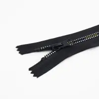 Молния &laquo;Трактор&raquo;, №5, неразъёмная, замок автомат, 18 см, чёрная, белая, жёлтая