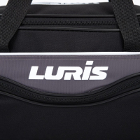 Сумка спортивная на молнии, 3 наружных кармана, длинный ремень, средний размер, цвет чёрный/серый