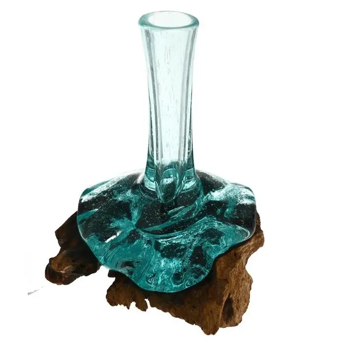 Ваза на дереве &laquo;Звезда&raquo; 20&times;17&times;13 см, стекло