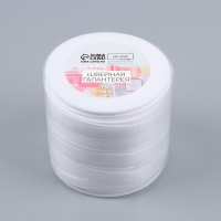 Лента тоннельная, двухстрочная, 10 мм, 50 ± 1 м, цвет белый Лента тоннельная, двухстрочная, 10 мм, 50 ± 1 м, цвет белый