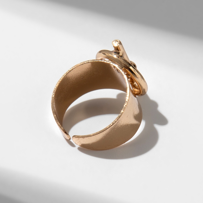 Кольцо &laquo;Узел&raquo; диаметр, цвет золото, безразмерное