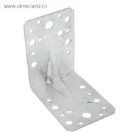 Уголок крепёжный ТУНДРА krep, 90&times;90&times;65&times;2 мм, усиленный, ГОЦ, 1 шт.