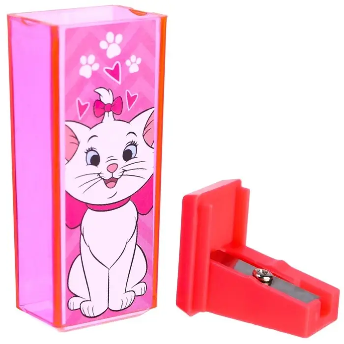 Точилка пластиковая прямоугольная, &laquo;Коты аристократы&raquo;