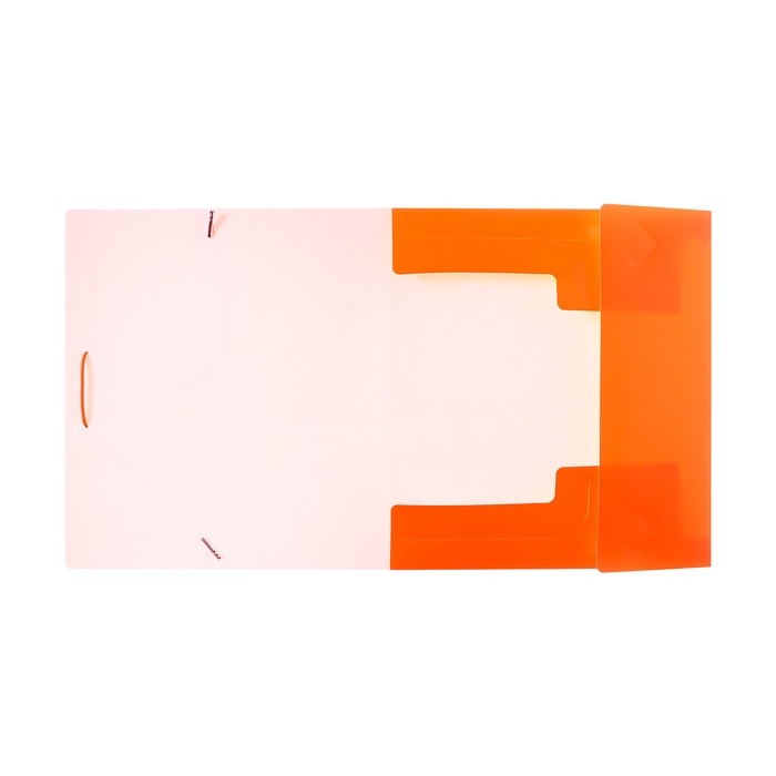 Папка на резинке А5, 500 мкм, Calligrata, корешок 30 мм, неон, оранжевая Папка на резинке А5, 500 мкм, Calligrata, корешок 30 мм, неон, оранжевая