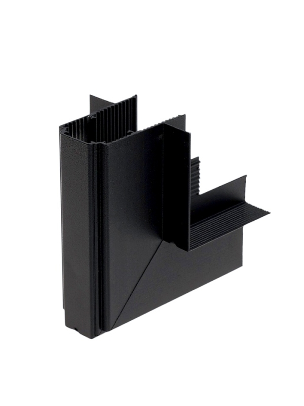 Коннектор угловой для магнитного шинопровода, серия "Broad", скрытый монтаж, алюминий