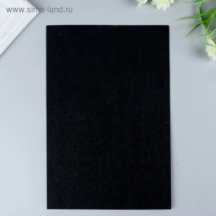 Фетр жесткий 1 мм 20&times;30 см черный