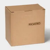 Салатники Magistro Hypnose, 650 мл, 14.7&times;7 см, набор 2 шт., фарфор, белые