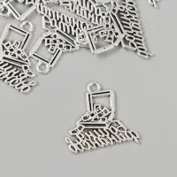 Металлический элемент, декоративная подвеска &laquo;Арт Узор. Богиня финансов: чемодан с деньгами&raquo;, 2.4&times;2.5 см