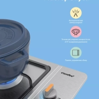 Газовая варочная панель CGH603X, 4 конфорки, WOK, нерж сталь