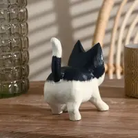 Сувенир &laquo;Котик&raquo;, 7&times;11&times;12 см, дерево, чёрный, белый
