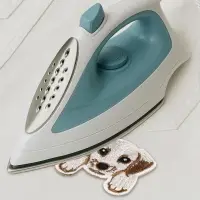 Термоаппликация &laquo;Собака с лапками&raquo;, 4.8&times;4.3 см, бежевая