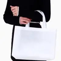 Пакет с петлевой ручкой, сумка - шопер &laquo;Эко&raquo;, 35&times;31&times;8 см, белый