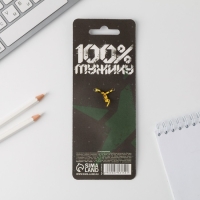 Ручка прикол шариковая пластик &laquo;23.02 100% мужику&raquo;