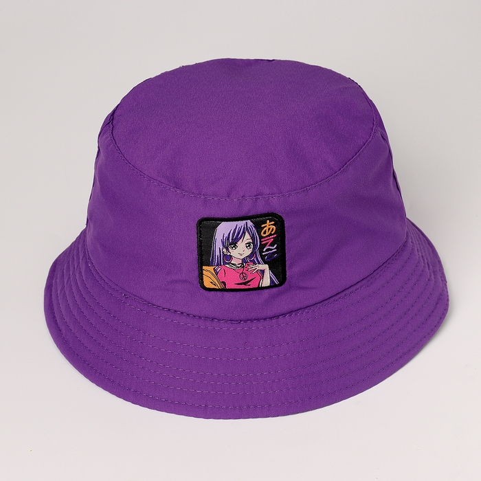 Панама детская для девочки &laquo;Аниме&raquo;, цвет фиолетовый, р-р 54