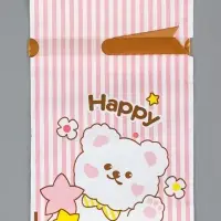 Пакет полиэтиленовый подарочный с лентой, "Счастье", 13 х 23 см