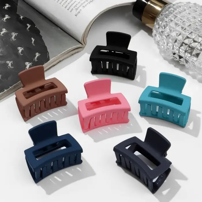 Крабик для волос &laquo;Матовый&raquo;, геометрия мини, 4 см, МИКС