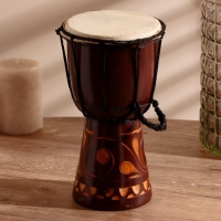 Сувенирный музыкальный инструмент барабан джембе &laquo;Светлый&raquo;, 25&times;13&times;13 см, МИКС