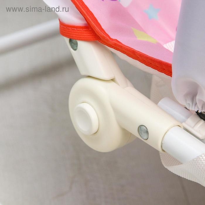 Шезлонг - качалка для новорождённых &laquo;Волшебная пони&raquo;, игровая дуга, игрушки МИКС