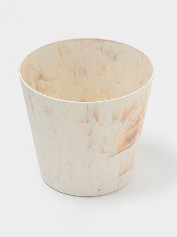 Кашпо круглое "SandStorm" d16,3х15 см, цвет оранжевый