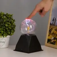 Плазменный шар "Роза золотая" 21х14х10 см RISALUX