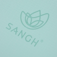 Коврик для йоги и фитнеса Sangh, 183х61х0,4 см цвет мятный/темно-бирюзовый