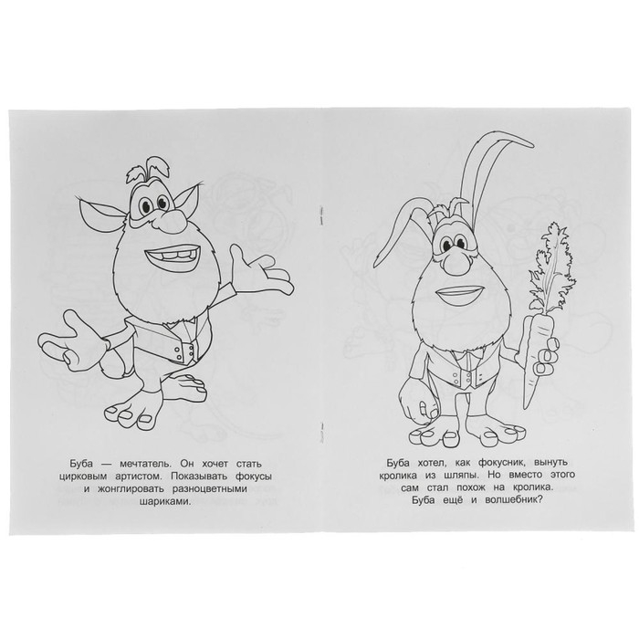 Первая Раскраска А4 &laquo;Настречу открытиям&raquo; Буба