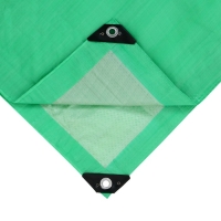 Тент защитный, 8 &times; 6 м, плотность 120 г/м&sup2;, УФ, люверсы шаг 1 м, зелёный