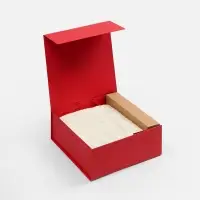 Коробка складная Quadra Fold, красная