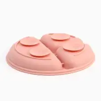 Тарелка детская секционная, 3 секции, розовый, Mum&Baby