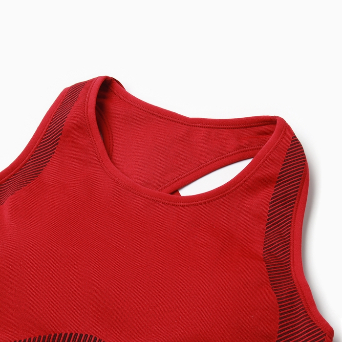 Топ MINAKU: SPORTLY, цвет красный р-р L Топ MINAKU: SPORTLY, цвет красный р-р L