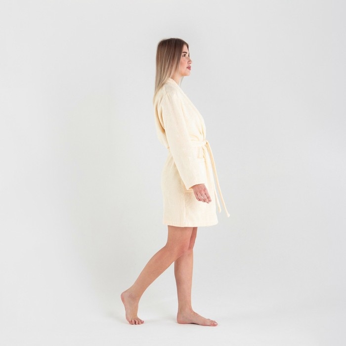 Халат махровый женский Этель "Жена любимая" размер 46-48, 100% хлопок