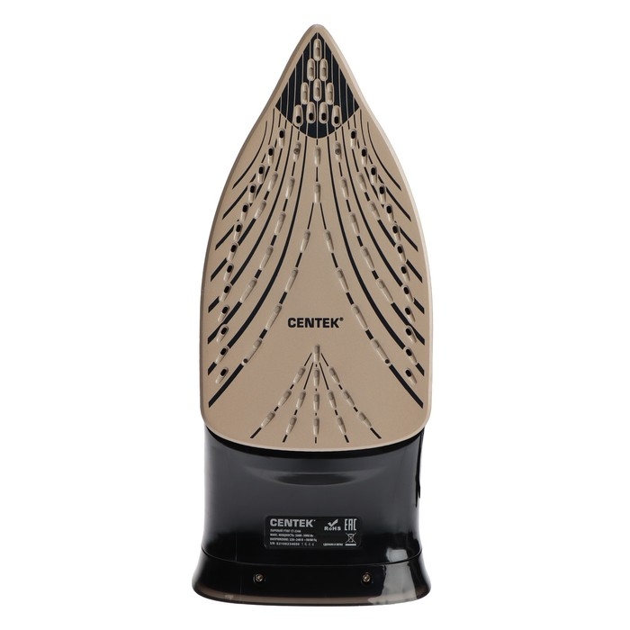 Утюг Centek CT-2346, 3200 Вт, керамика, 380 мл, капля-стоп, пар. удар, черно-золотистый Утюг Centek CT-2346, 3200 Вт, керамика, 380 мл, капля-стоп, пар. удар, черно-золотистый