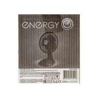 Вентилятор Energy EN-0630, настольный, 16 Вт, 2 скорости, чёрный