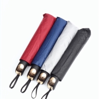 Зонт механический &laquo;Однотон&raquo;, эпонж, 4 сложения, 10 спиц, R = 56/63 см, D = 126 см, цвет МИКС