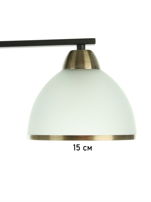 Люстра "Рендо" 3хЕ27 40Вт черно-бронзовый 61х15х23 см