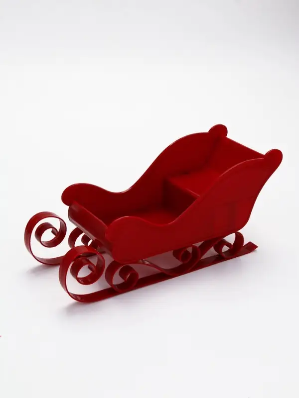 Подарочный набор новогодний в санях: 2 геля для душа, соль для ванны и мочалка, URAL LAB