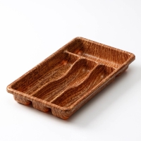 Лоток для столовых приборов &laquo;Вуди&raquo;, 36&times;20&times;5 см, 4 отделения