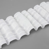 Шторная лента, матовая, 8,5 см, 25 &plusmn; 1 м, цвет белый