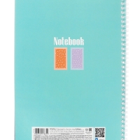 Тетрадь 80л кл на гребне "Скобочки", S-touch,перф на отрыв,цв срез,офсет 60-65г/м&sup2; 2В МИКС