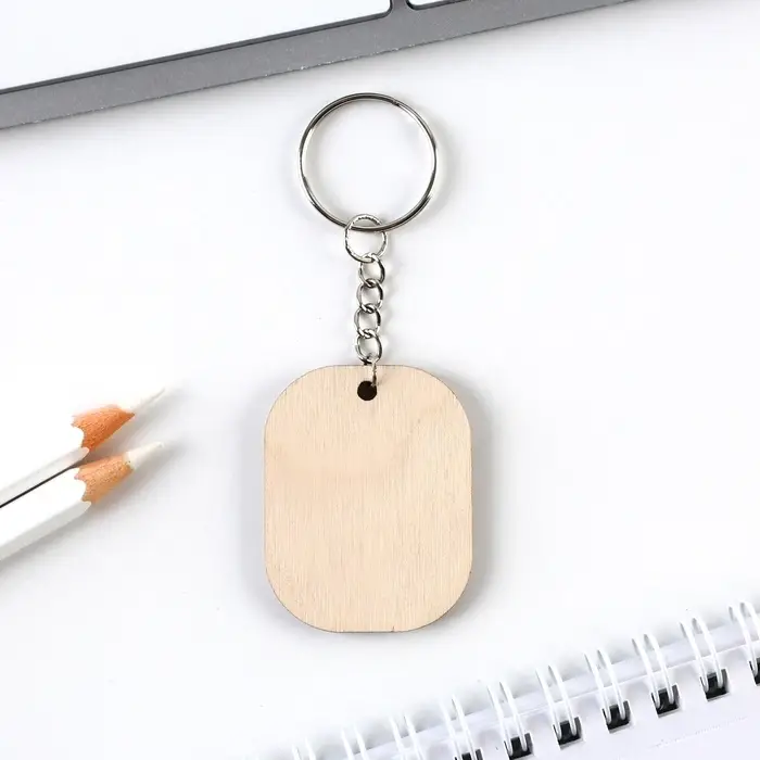 Брелок для ключей деревянный, жетон &laquo;Любимый муж&raquo;, 3,5 х 4,5 см