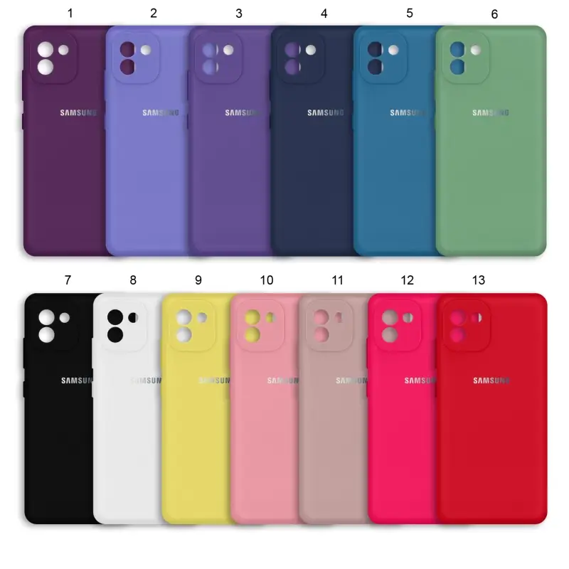 Чехол Samsung A03 Silicone Cover (с лого)