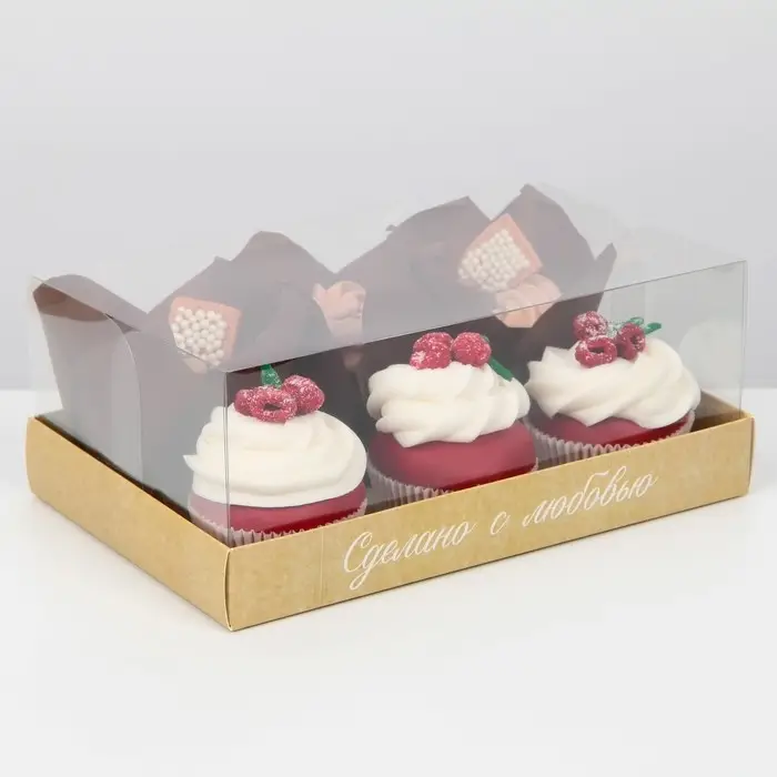 Коробка кондитерская, упаковка, &laquo;Сделано с любовью&raquo; , 22 х 8 х 13,5 см