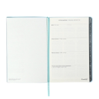 Еженедельник датир 2025г мягк обл иск кож А5 80л ESCALADA, бл тис, кр бл 70 г/м², синий Еженедельник датир 2025г мягк обл иск кож А5 80л ESCALADA, бл тис, кр бл 70 г/м², синий