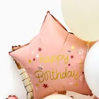 Воздушные шары "Розовая гитара" фольга, латекс, набор 12 штук